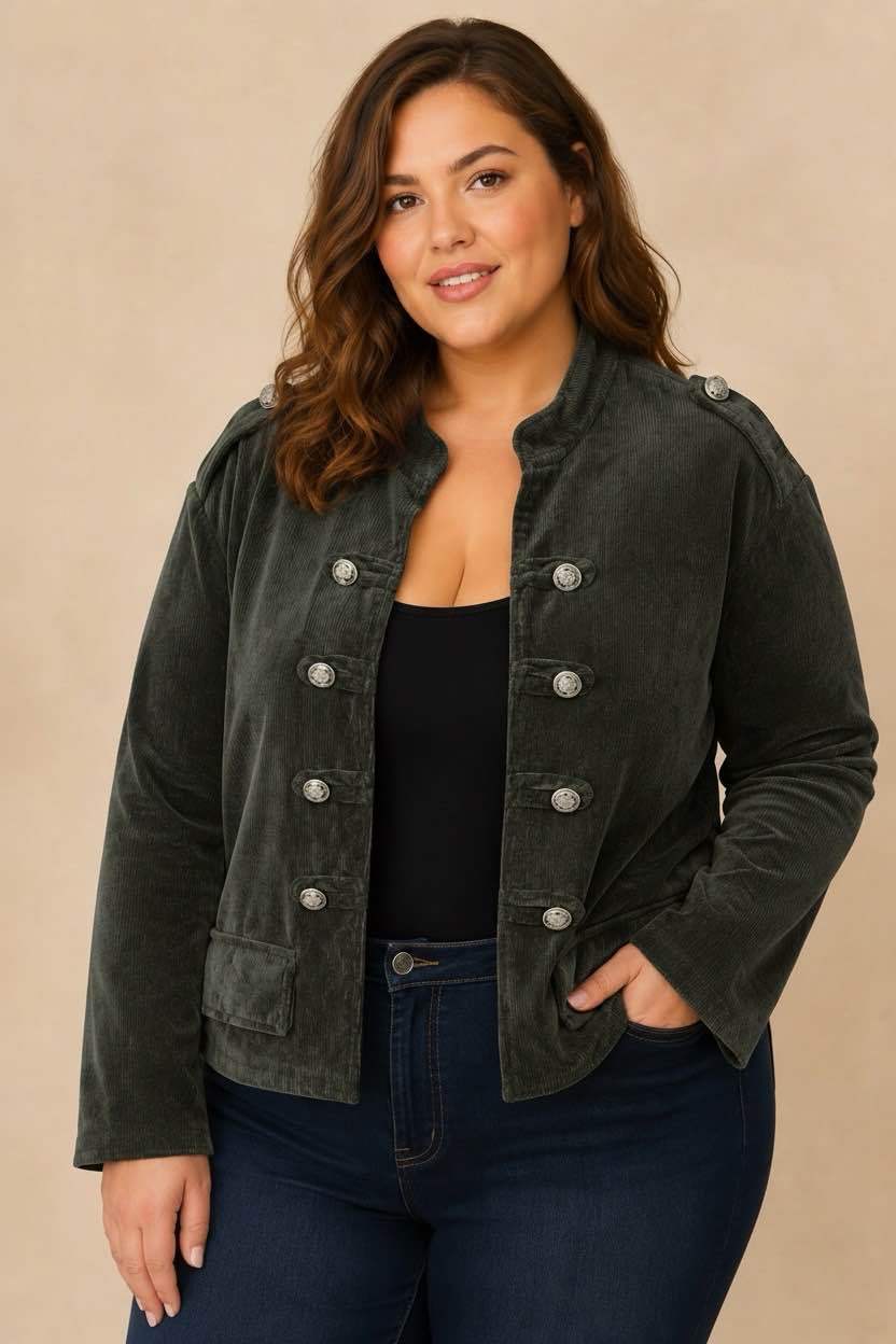 Veste caporal velours