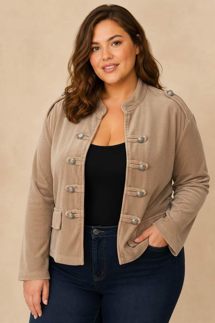 Veste caporal velours