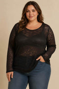 Blouse transparente dentelle