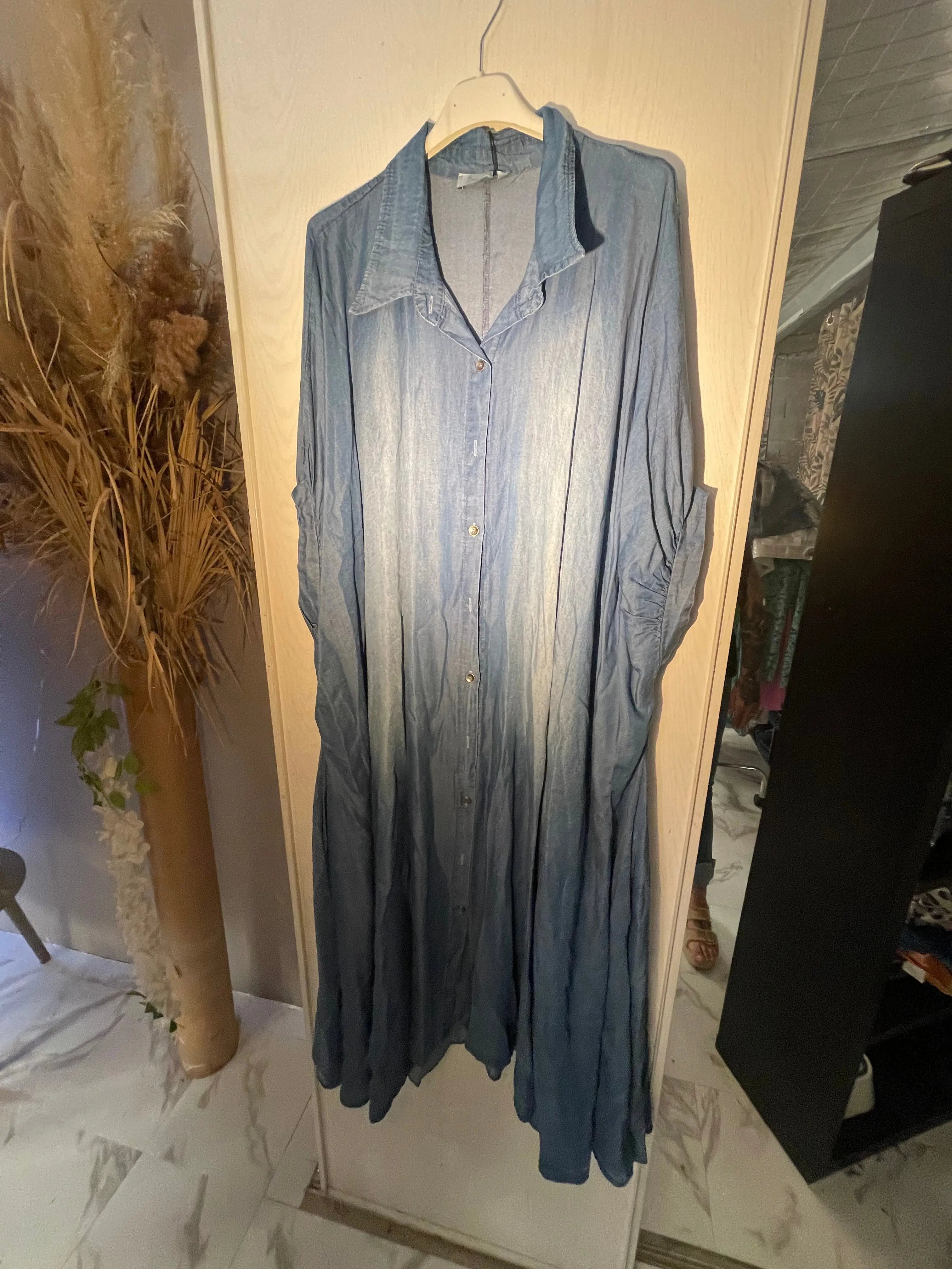 robe chemise jeans tencel L'autre mode