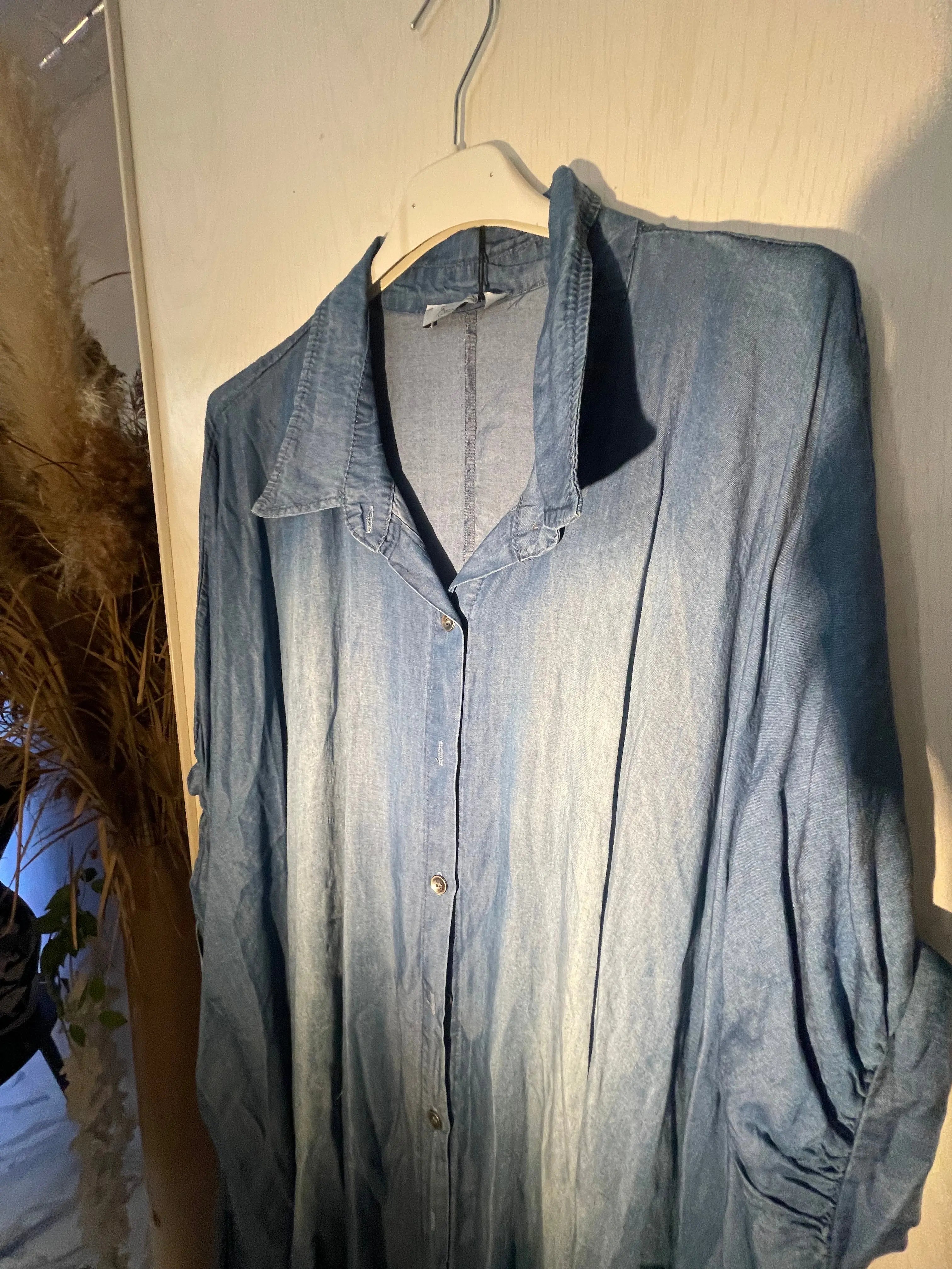 robe chemise jeans tencel L'autre mode