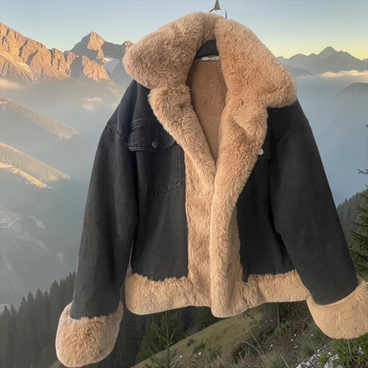 Veste jeans et Teddy