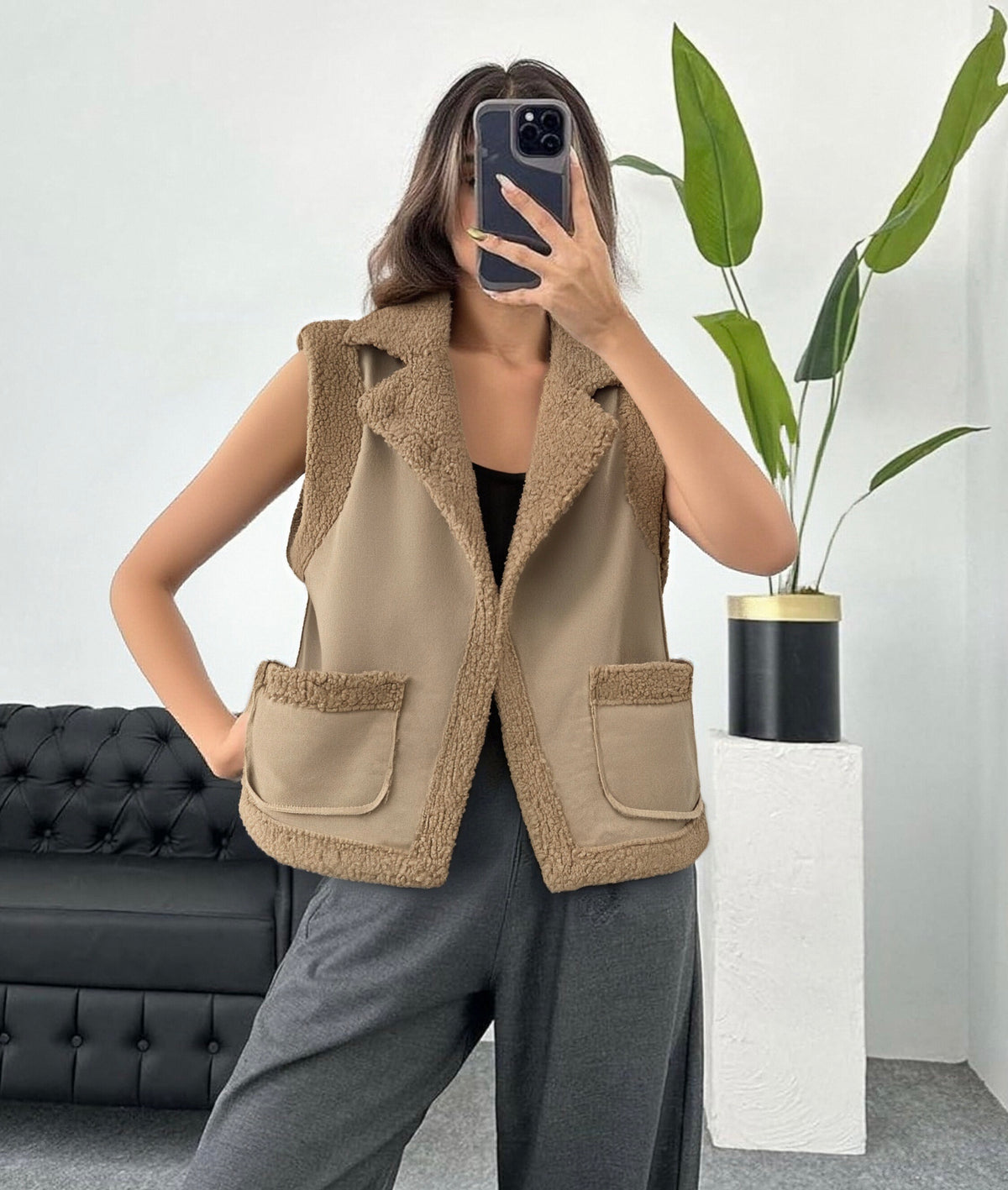 Gilet sans manche pilou pilou