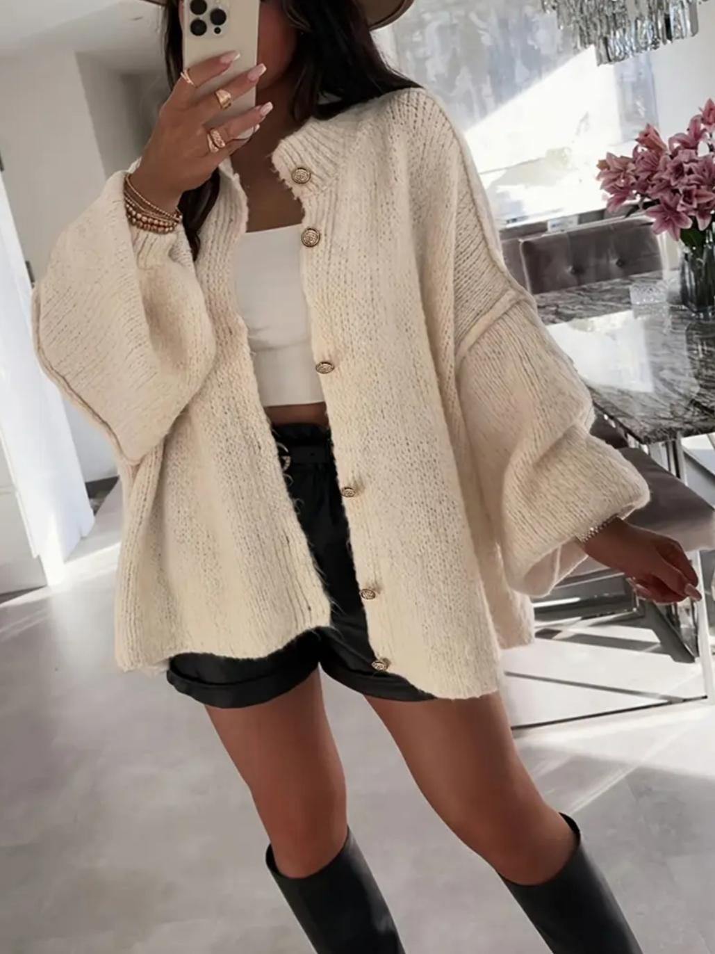 Gilet manches bouffantes