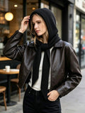Bonnet‑écharpe tricoté tout‑en‑un, confortable pour l’automne et l’hiver