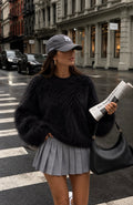 Pull Duveteux Chic Col Rond