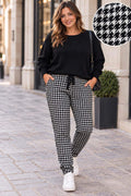Pantalon imprimé avec strass