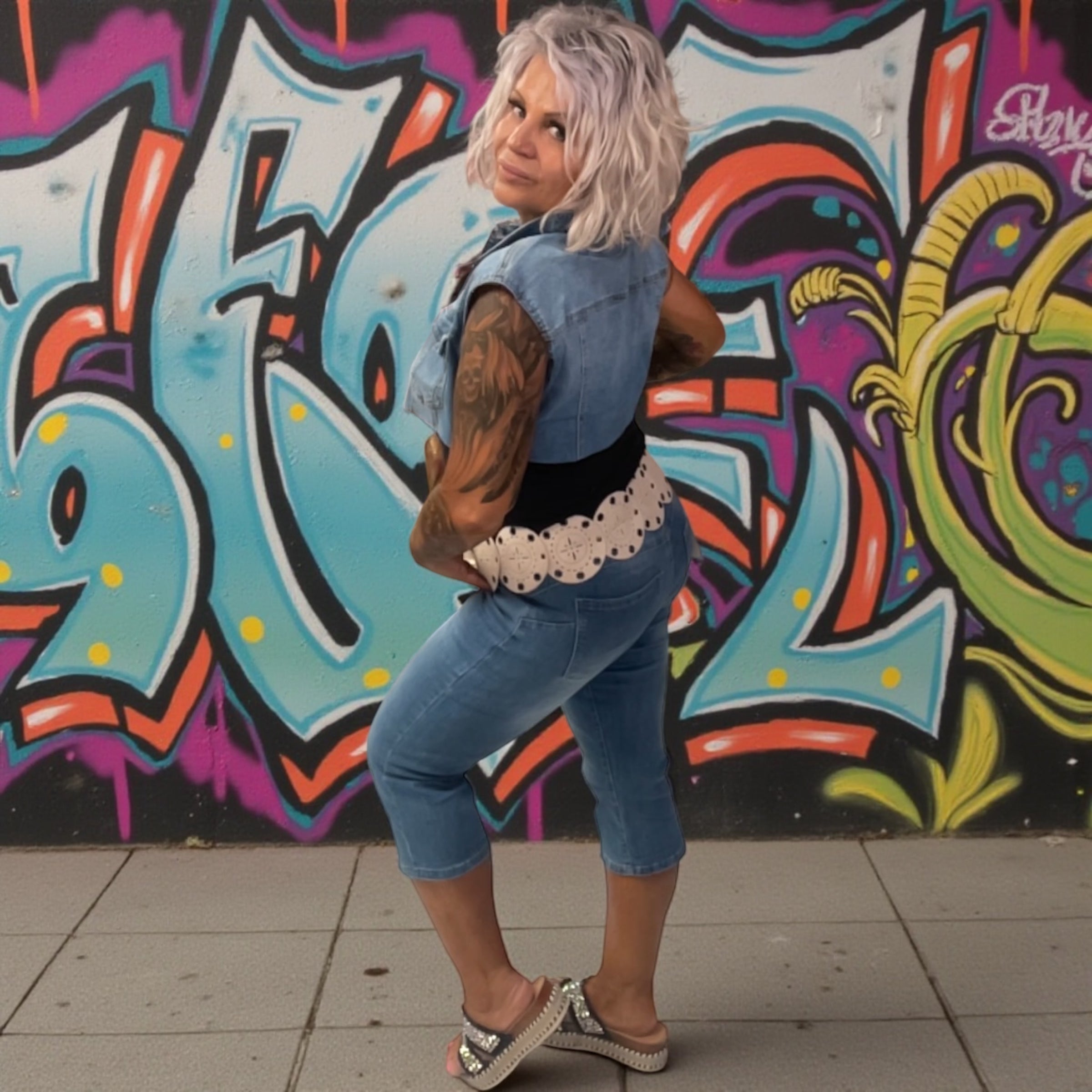Veste jeans  courte crunchtips L'autre mode