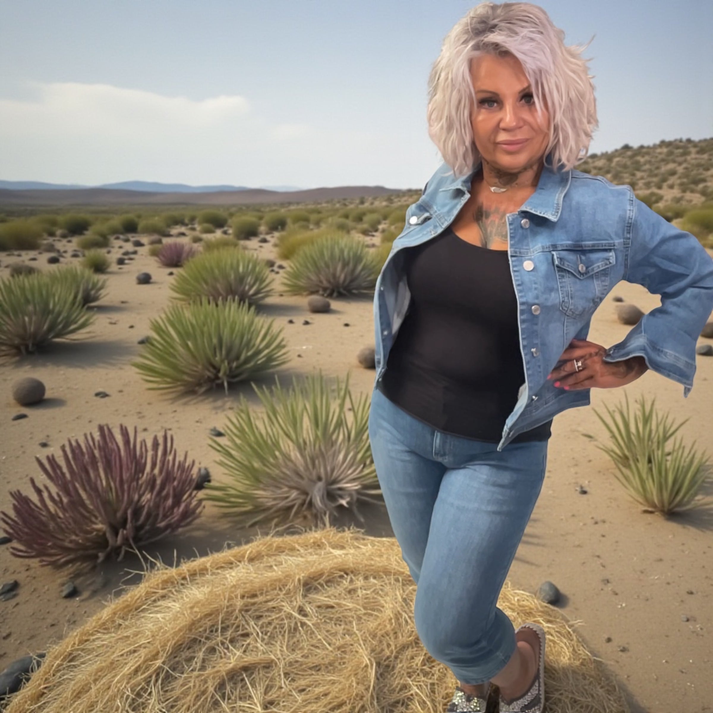 veste en jeans stretch la basique L'autre mode