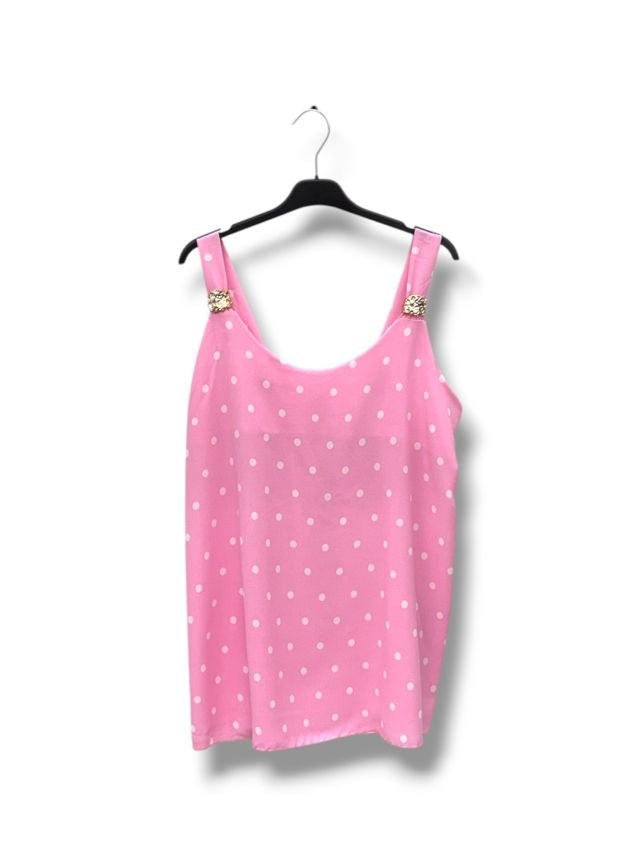 blouse top petit pois détail doré L'autre mode