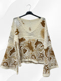 Pull coton dauphins
