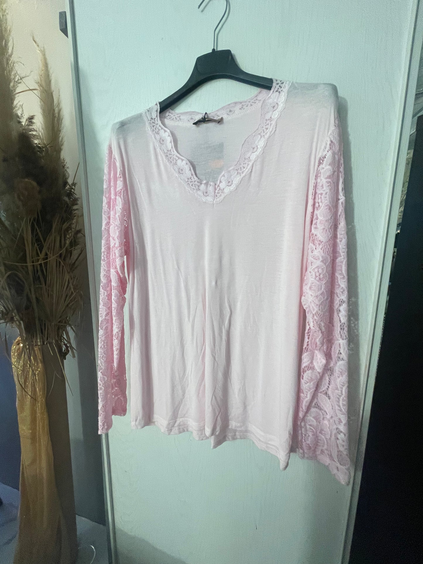 blouse fine manches dentelle