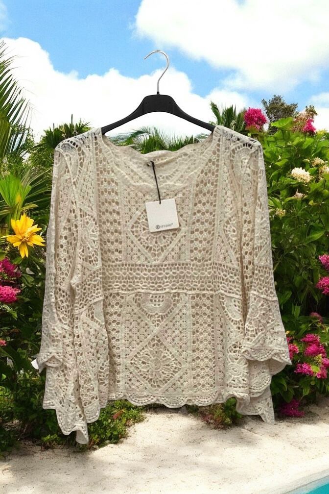 pull jardin de fleurs