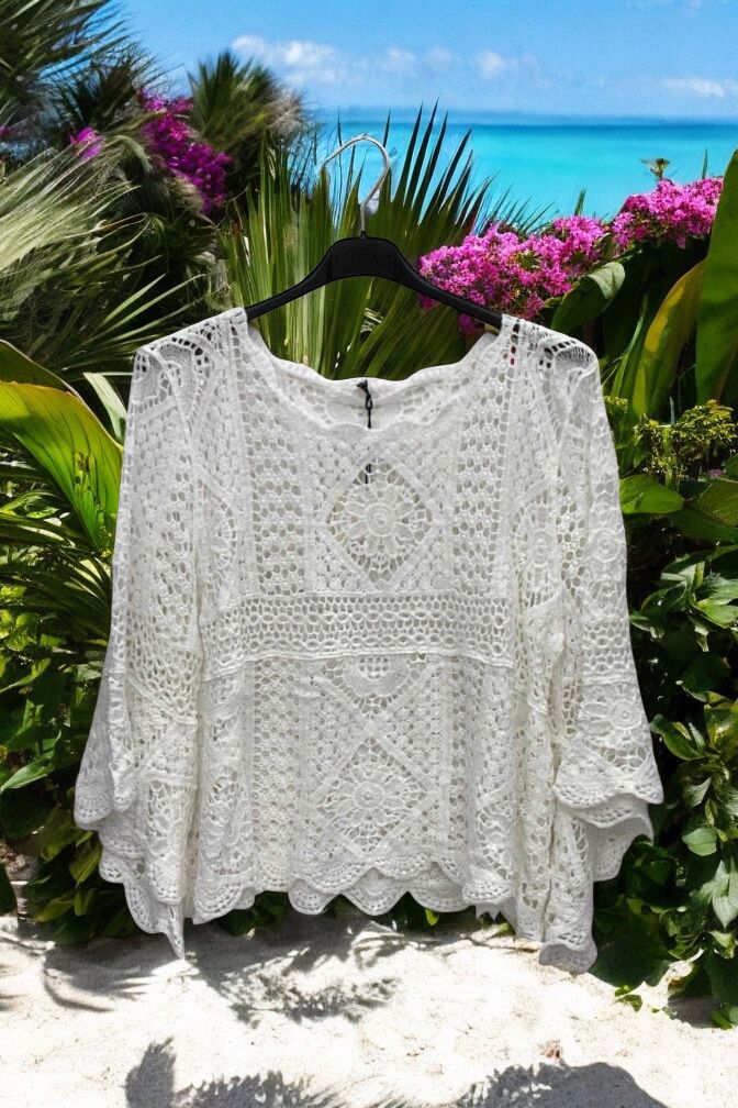 pull jardin de fleurs