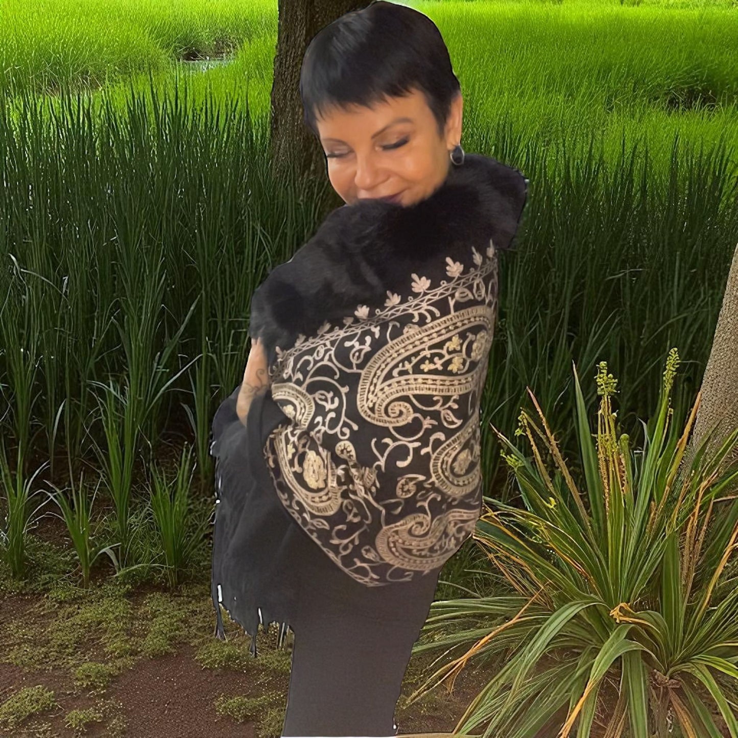 poncho barocco