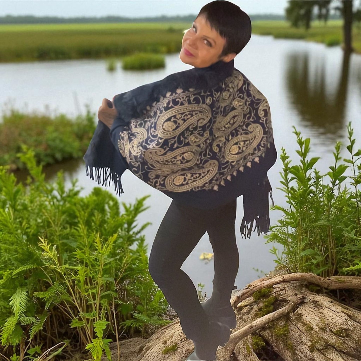 poncho barocco