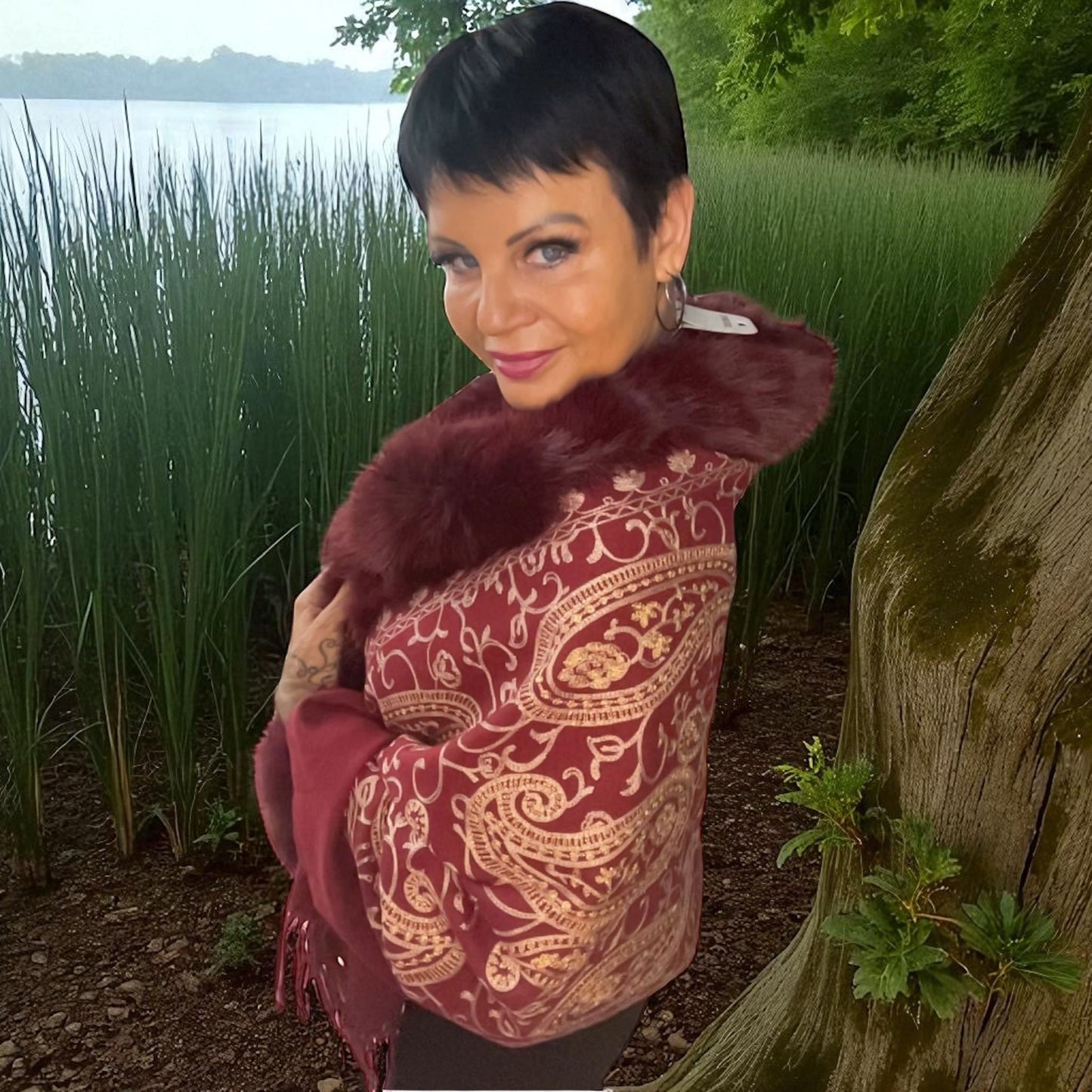 poncho barocco