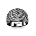 Bague Glamour Metal - Argenté Et Gris Anthracite - L'autre mode