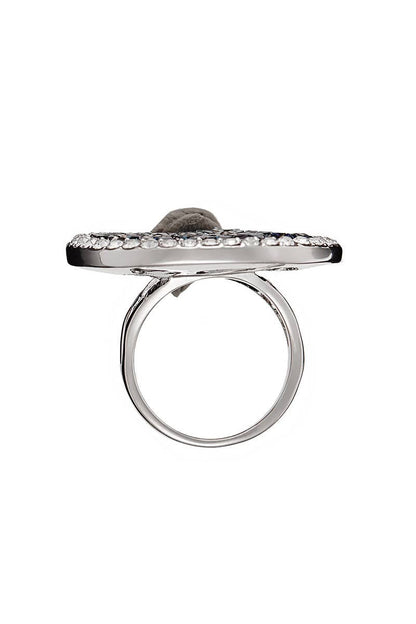 Bague Océan - Argenté Et Bleu - L'autre mode