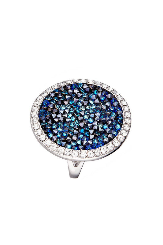 Bague Océan - Argenté Et Bleu - L'autre mode