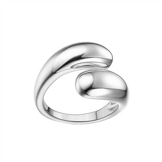 BAGUE OUVERTE RÉGLABLE GOUTTE - L'autre mode
