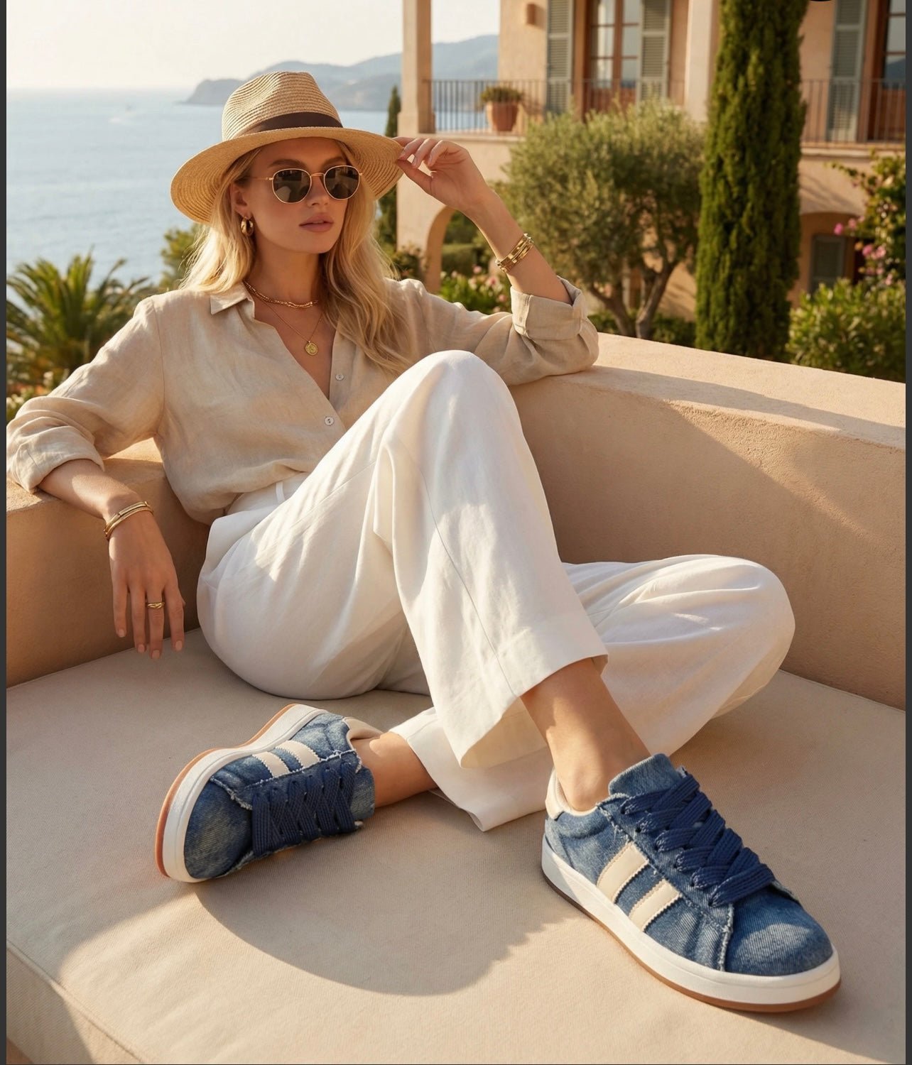 Basket basse style jeans didascalies - L'autre mode