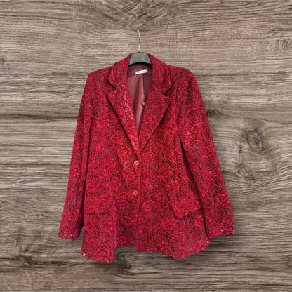 blaser baroque dentelle velours - L'autre mode