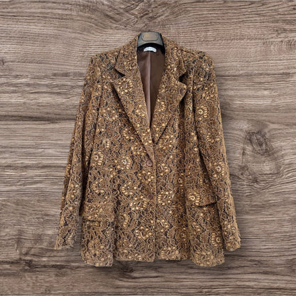 blaser baroque dentelle velours - L'autre mode