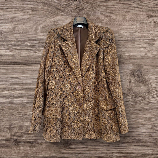 blaser baroque dentelle velours - L'autre mode