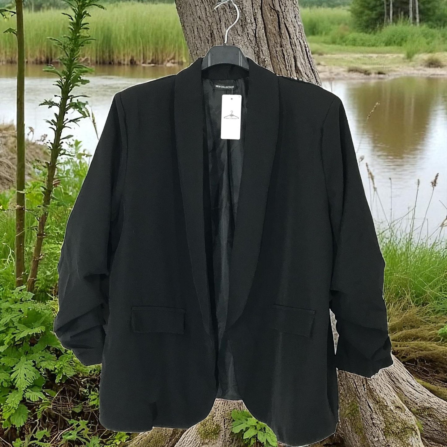 blaser manches froncées de luxe - L'autre mode