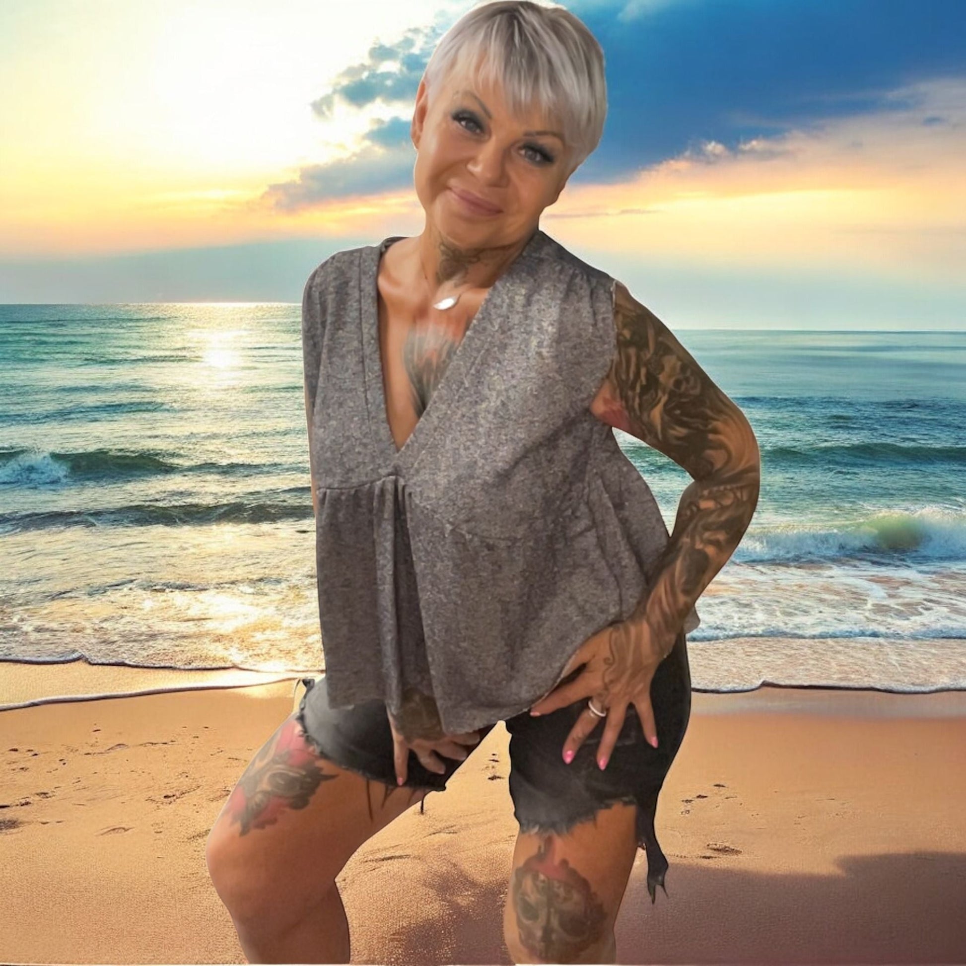 blouse brut de lurex - L'autre mode