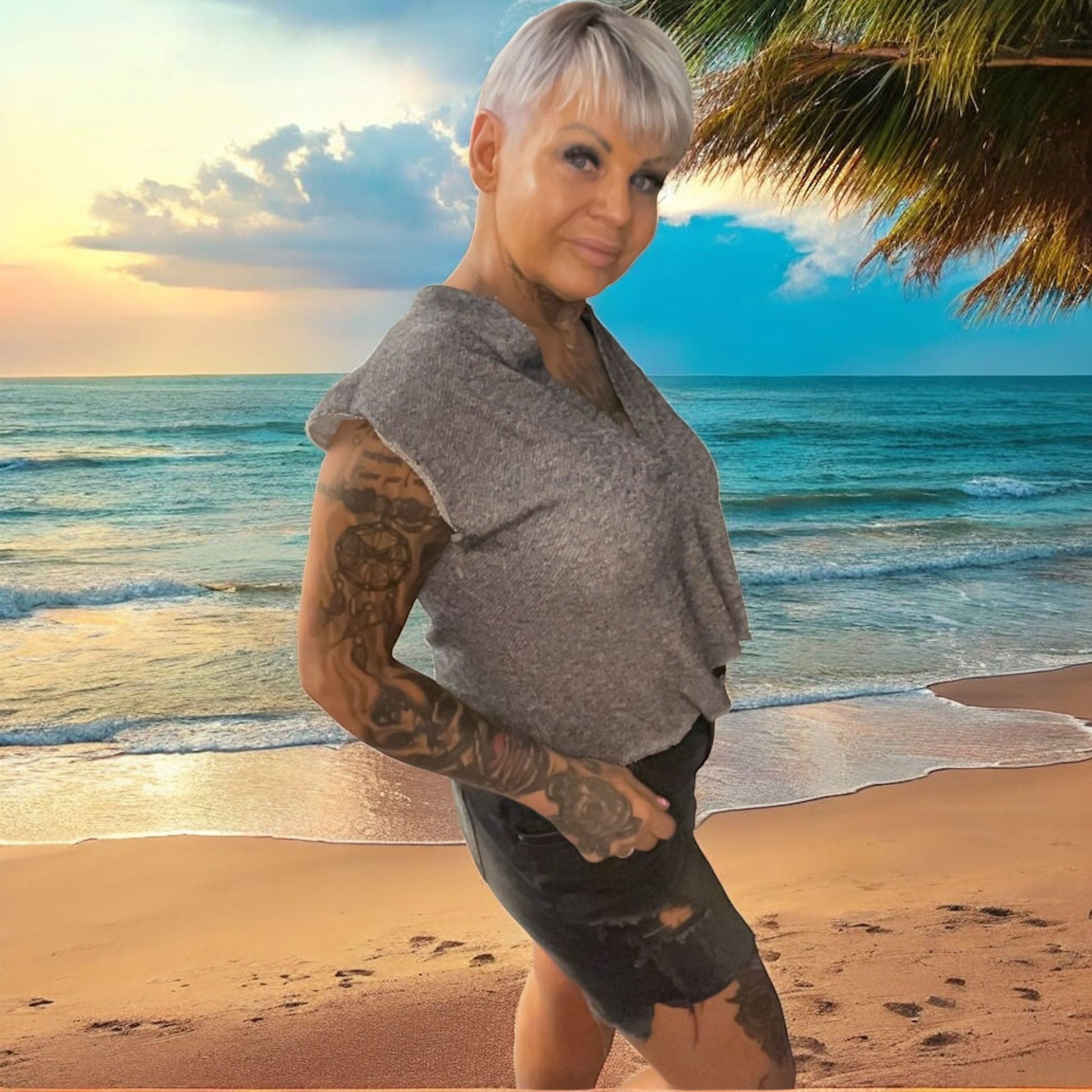 blouse brut de lurex - L'autre mode