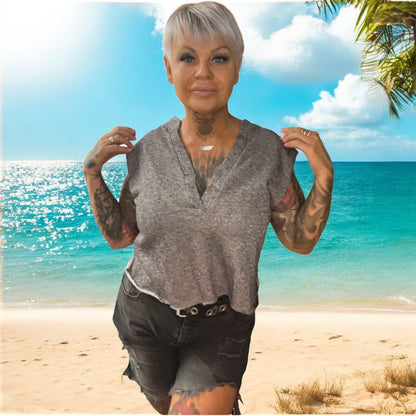 blouse brut de lurex - L'autre mode