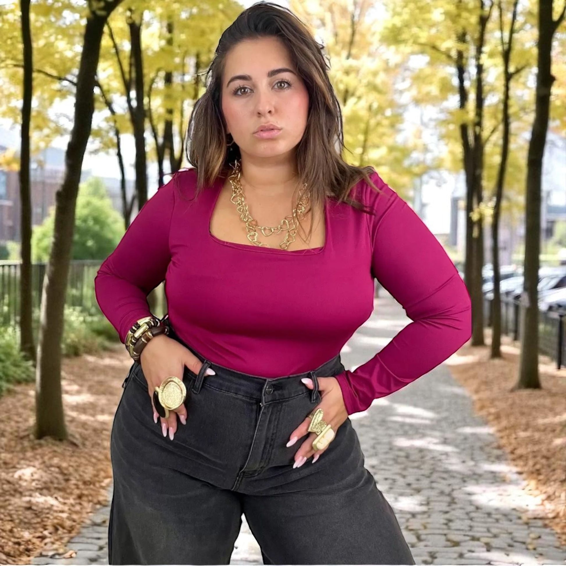 blouse col carré - L'autre mode