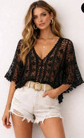 Blouse court ajouré - L'autre mode