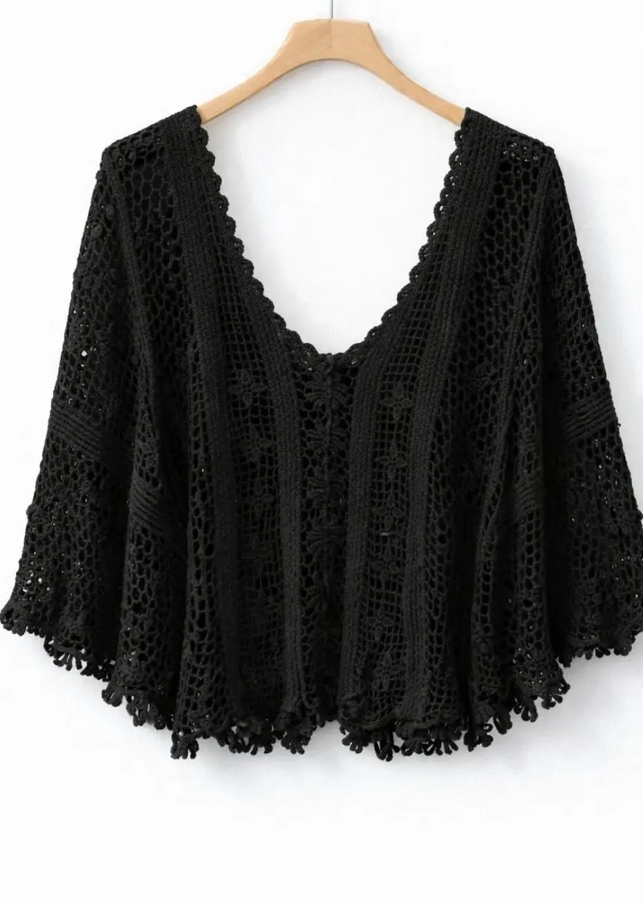 Blouse court ajouré - L'autre mode