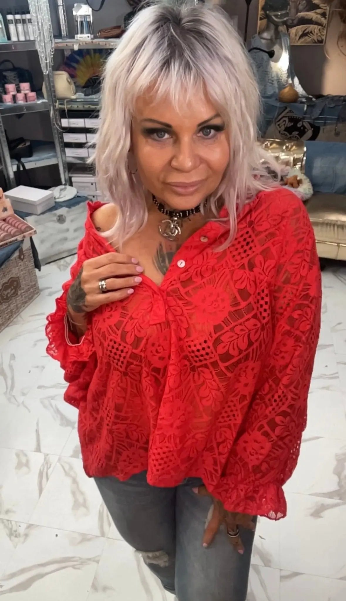 Blouse dentelle - L'autre mode