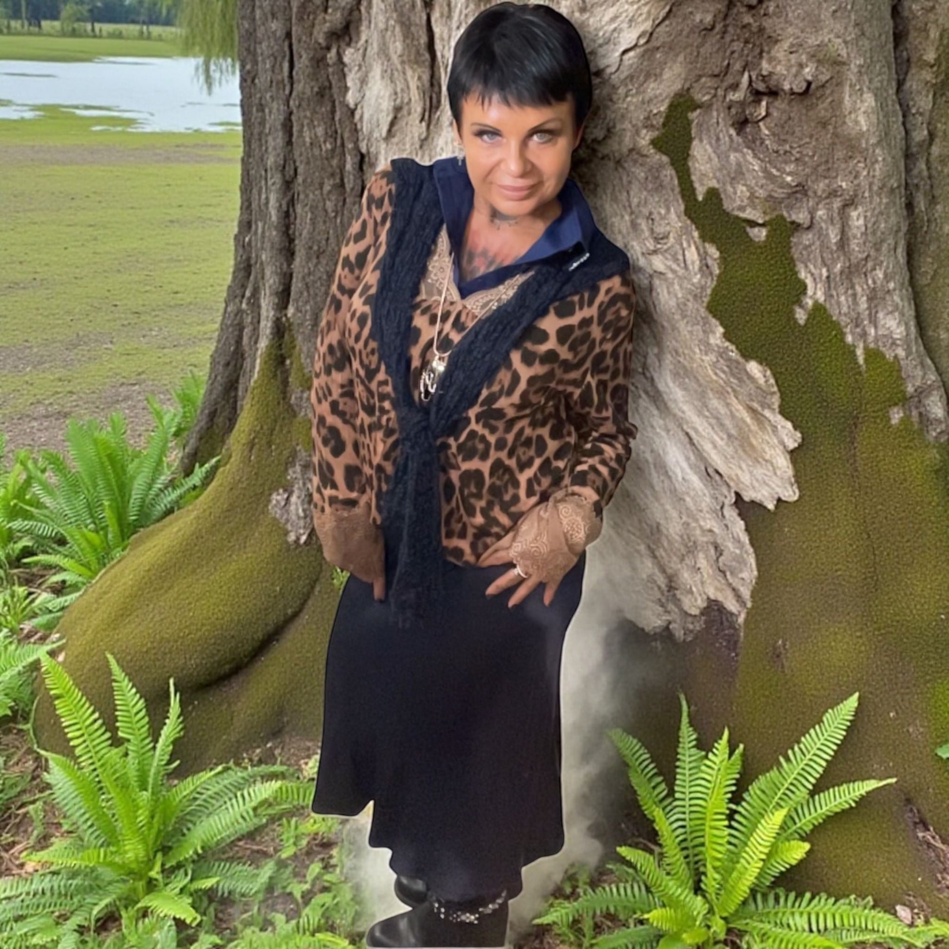 blouse fine leo dentelle - L'autre mode