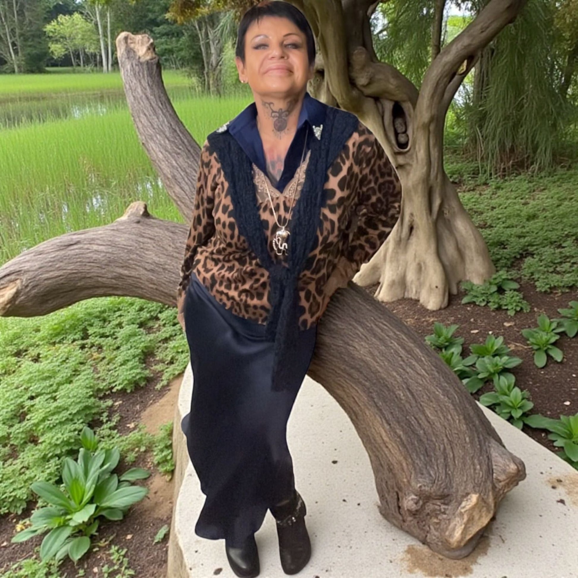 blouse fine leo dentelle - L'autre mode