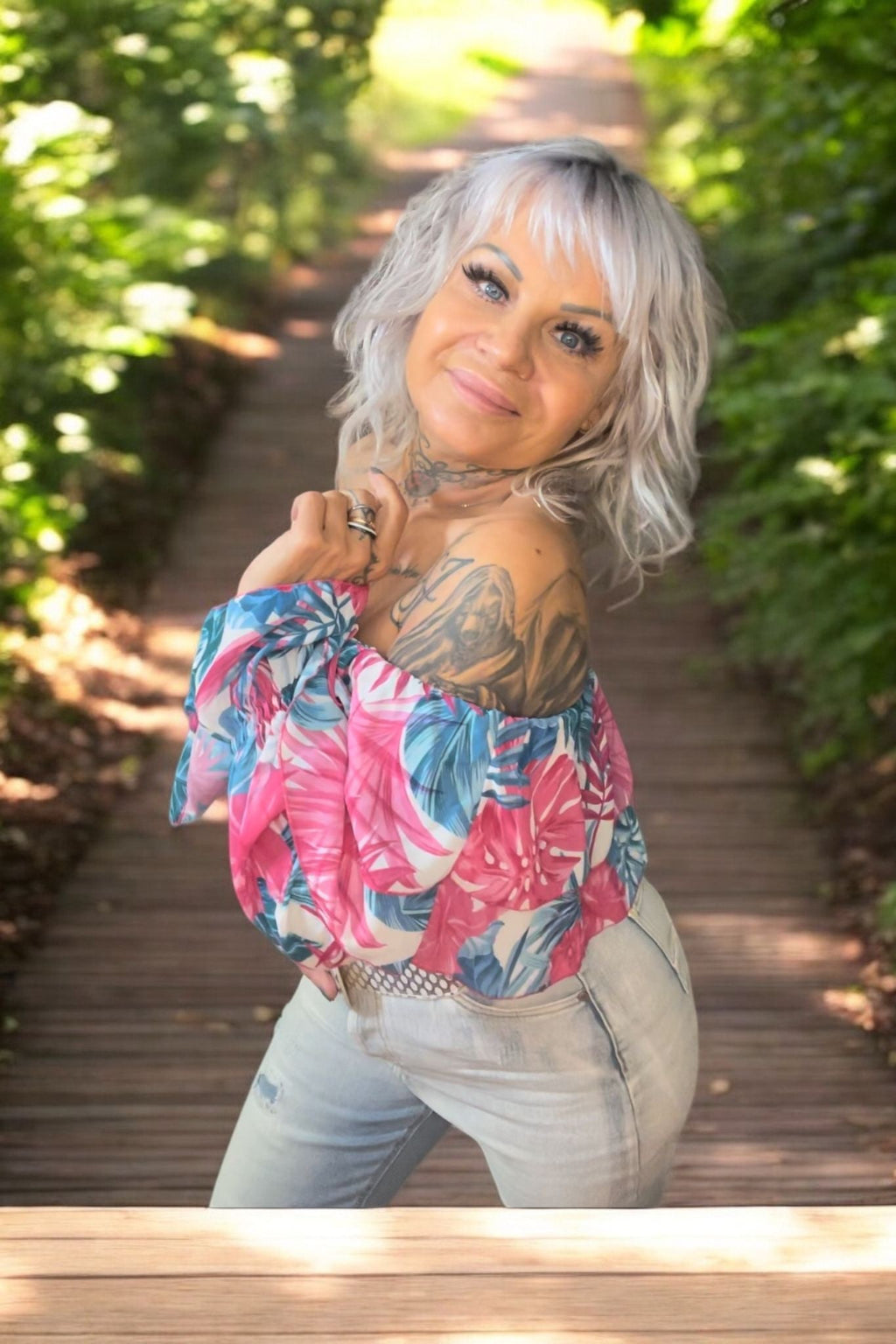 blouse fleurie - L'autre mode