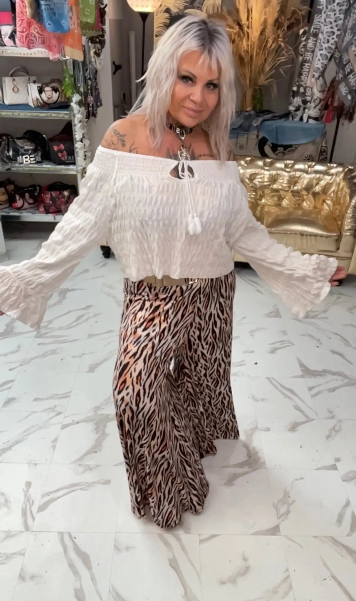 blouse gaufrette - L'autre mode