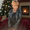 blouse noeuds sequins - L'autre mode