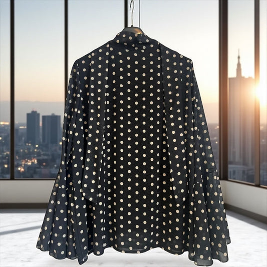 blouse pois et volants - L'autre mode