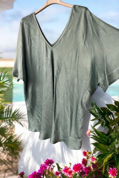 blouse satinée - L'autre mode