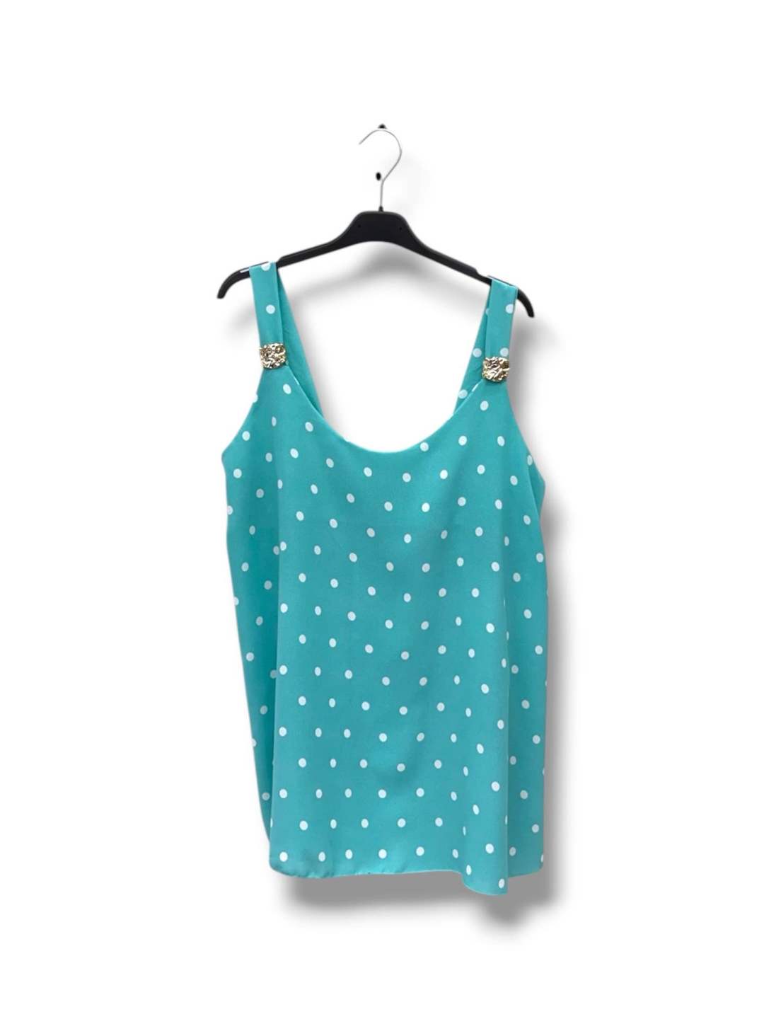 blouse top petit pois détail doré - L'autre mode