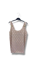 blouse top petit pois détail doré - L'autre mode