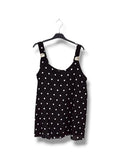 blouse top petit pois détail doré - L'autre mode