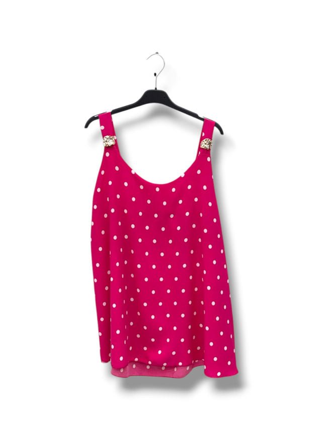 blouse top petit pois détail doré - L'autre mode