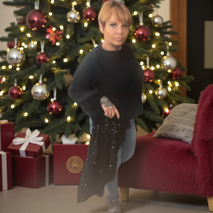 Blouse velours et sequins asymétrique - L'autre mode