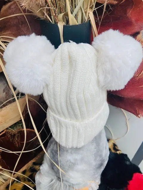 BONNET DOUBLE POMPOMS - L'autre mode
